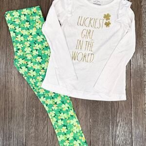 RAE DUNN girls St. Patrick’s day outfit NWOT